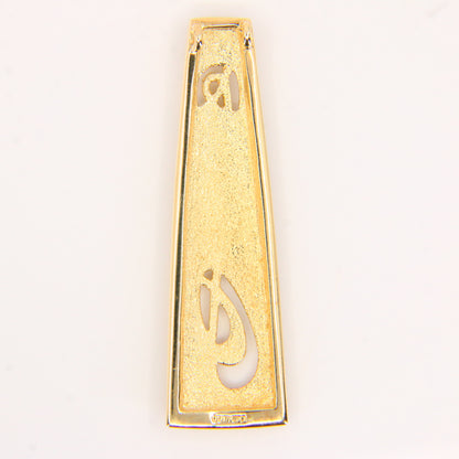 Vintage 9ct Orla Gorie Pendant – Hallmarked Solid Gold Rennie Mackintosh Drop Pendant