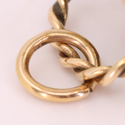 Vintage 9ct Hallmarked Gold Enamel Fruit Basket Charm Pendant Collectible Gift