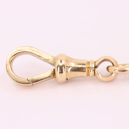 Antique 9ct Hallmarked Rose Gold 5 Inch Albert Chain Extension T Bar Watch Fob