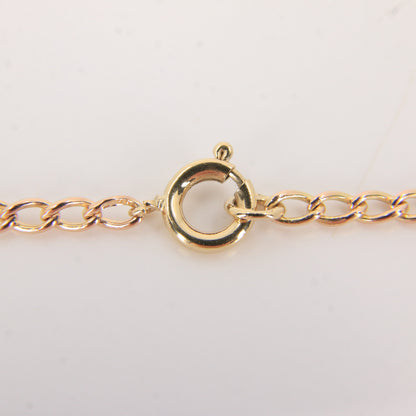 Vintage 9ct Hallmarked Yellow Gold Curb Chain Necklace 22 Inch Boxed