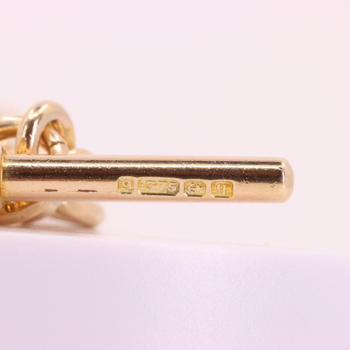 Antique 9ct Hallmarked Rose Gold 5 Inch Albert Chain Extension T Bar Watch Fob