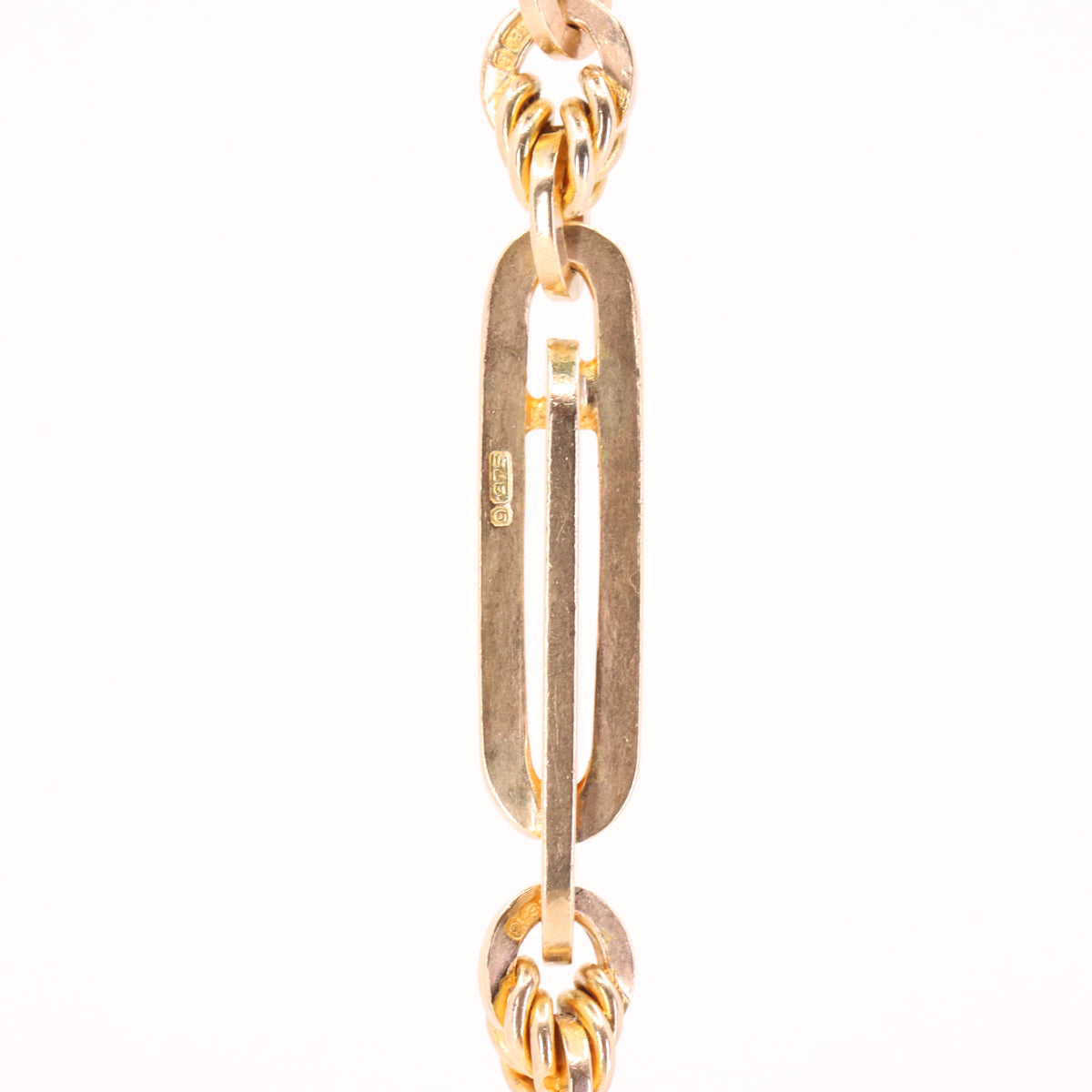 Antique 9ct Hallmarked Rose Gold 5 Inch Albert Chain Extension T Bar Watch Fob