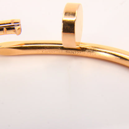 Cartier Juste un Clou Bangle Size 18 – 18ct Yellow Gold Nail Bracelet