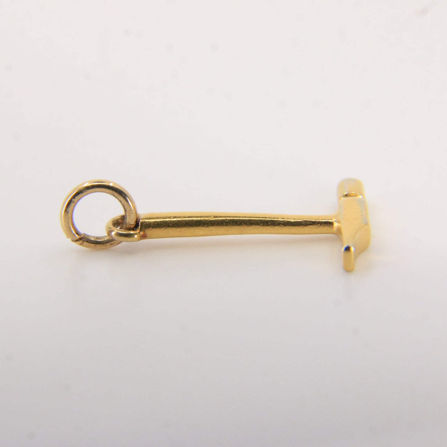 Vintage 9ct Yellow Gold Hammer Charm Blacksmith Tool Pendant