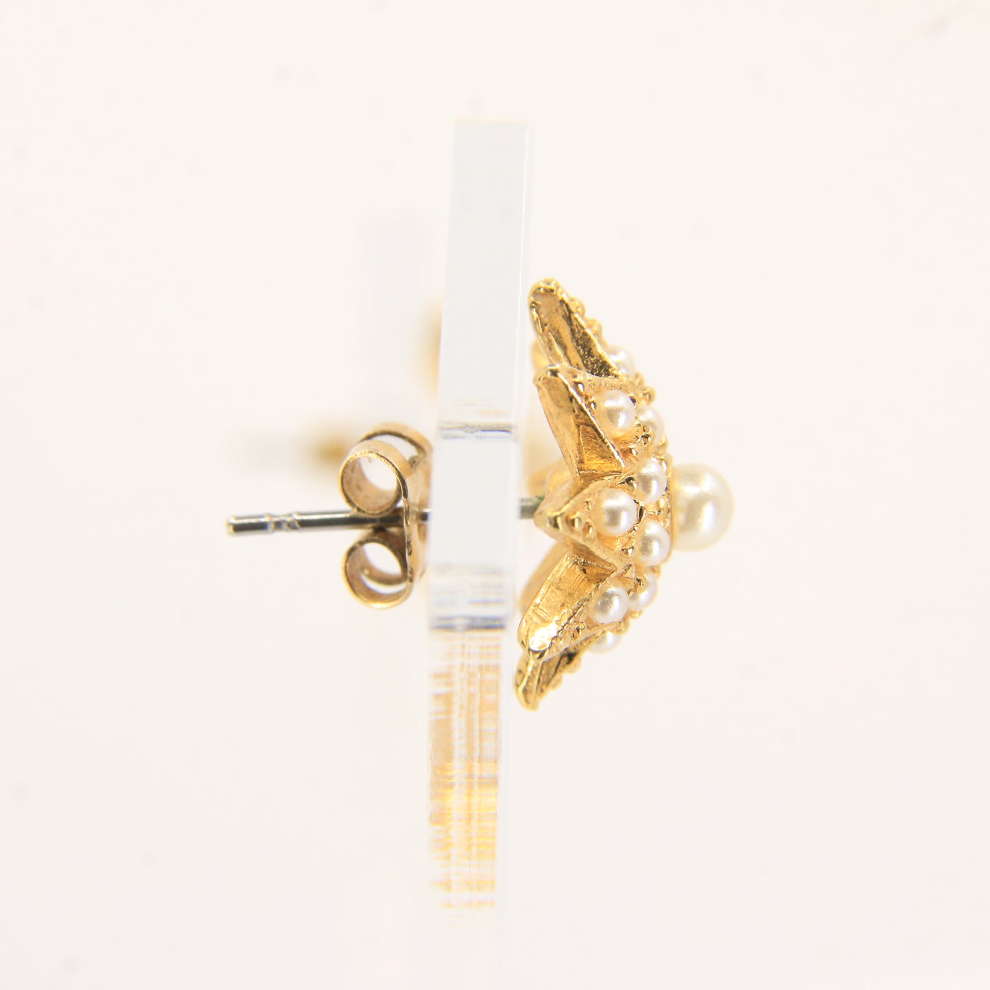 Antique 15ct Yellow Gold Seed Pearl Pendant Necklace With Earrings Jewellery Set