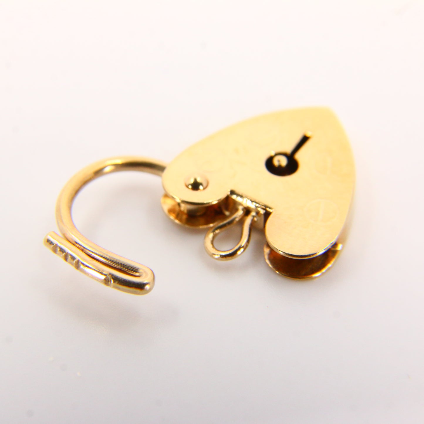 Vintage 9ct Gold Heart Padlock Charm – Hallmarked Solid Gold Gift