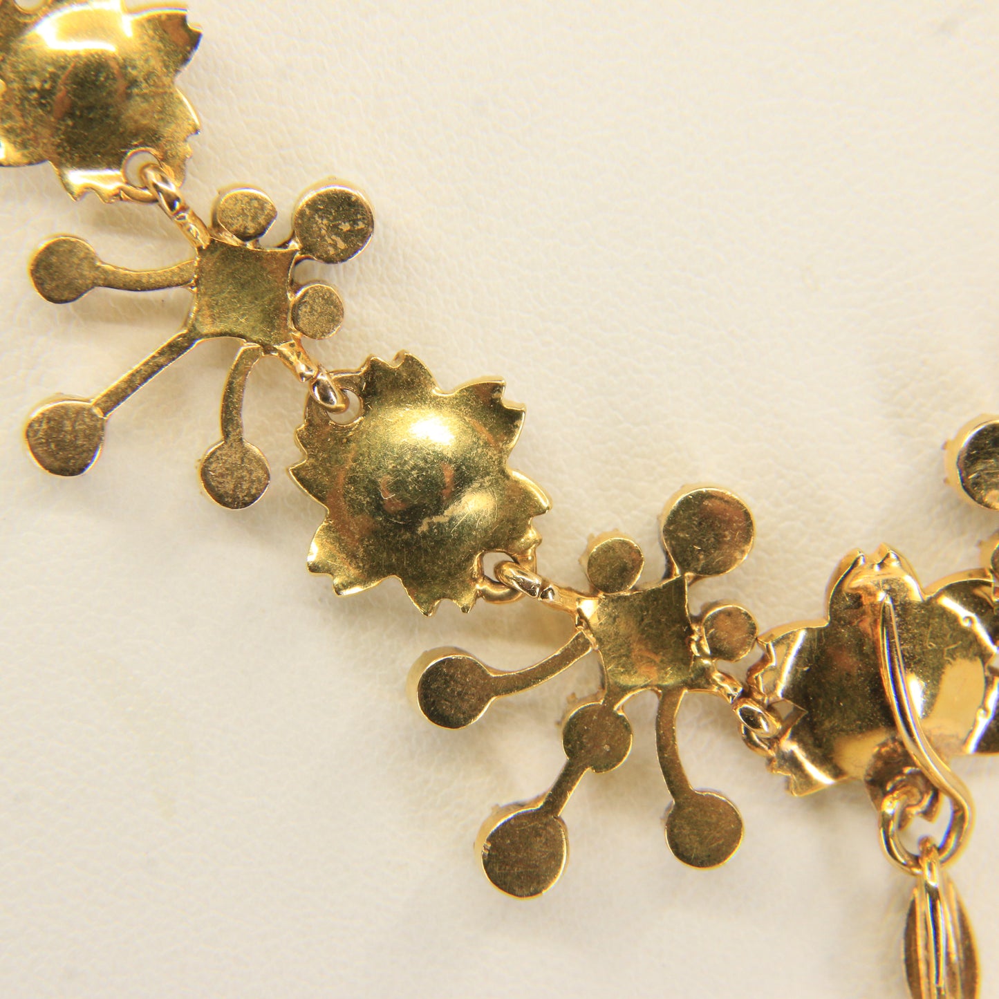 Antique 15ct Yellow Gold Seed Pearl Pendant Necklace With Earrings Jewellery Set