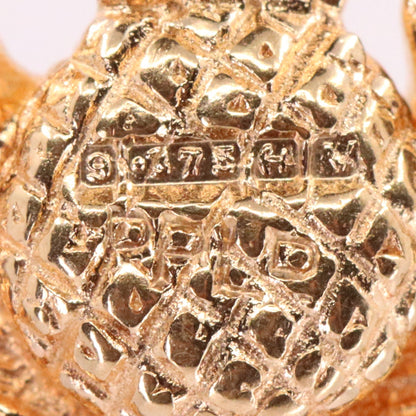 Vintage 9ct Hallmarked Gold Flower Of Scotland Thistle Charm Scottish Pendant