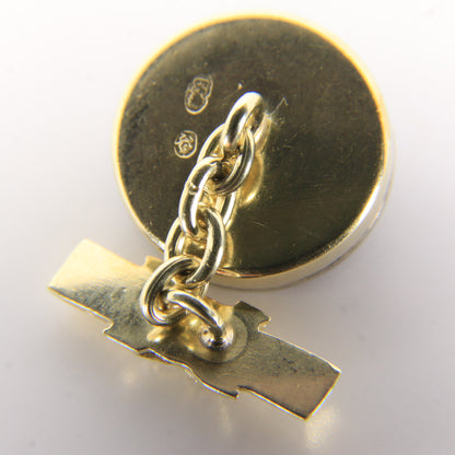 Antique Russian 14ct Gold Platinum Ruby Diamond Crown Cufflinks Boxed Gift