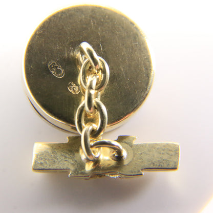 Antique Russian 14ct Gold Platinum Ruby Diamond Crown Cufflinks Boxed Gift