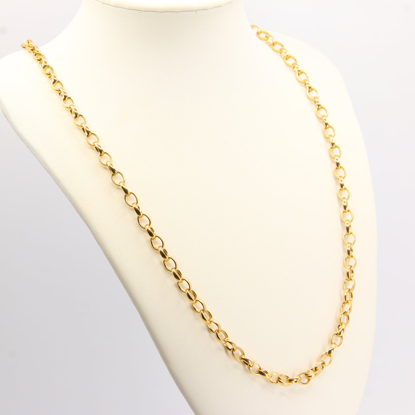 Vintage  9 Carat Gold Belcher Chain Necklace Hallmarked