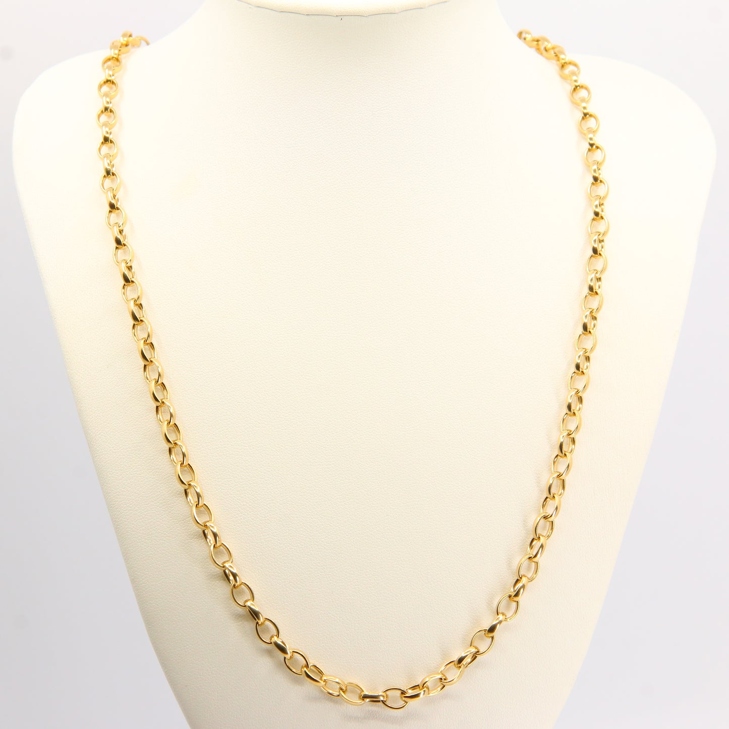 Vintage  9 Carat Gold Belcher Chain Necklace Hallmarked