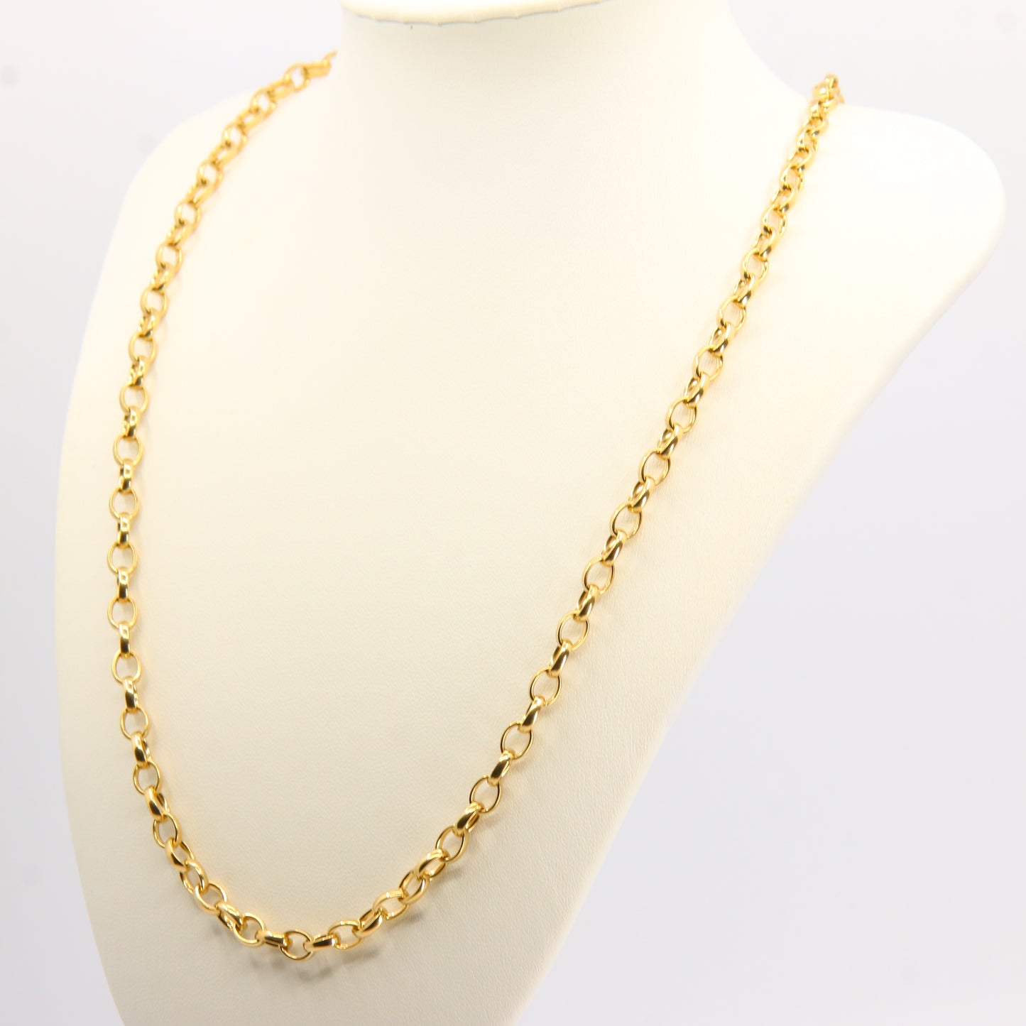 Vintage  9 Carat Gold Belcher Chain Necklace Hallmarked