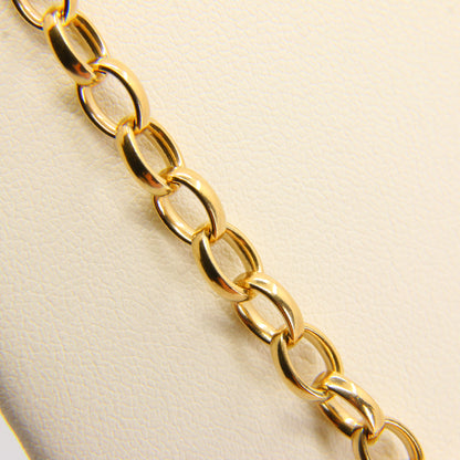 Vintage  9 Carat Gold Belcher Chain Necklace Hallmarked