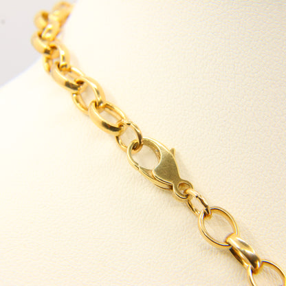 Vintage  9 Carat Gold Belcher Chain Necklace Hallmarked