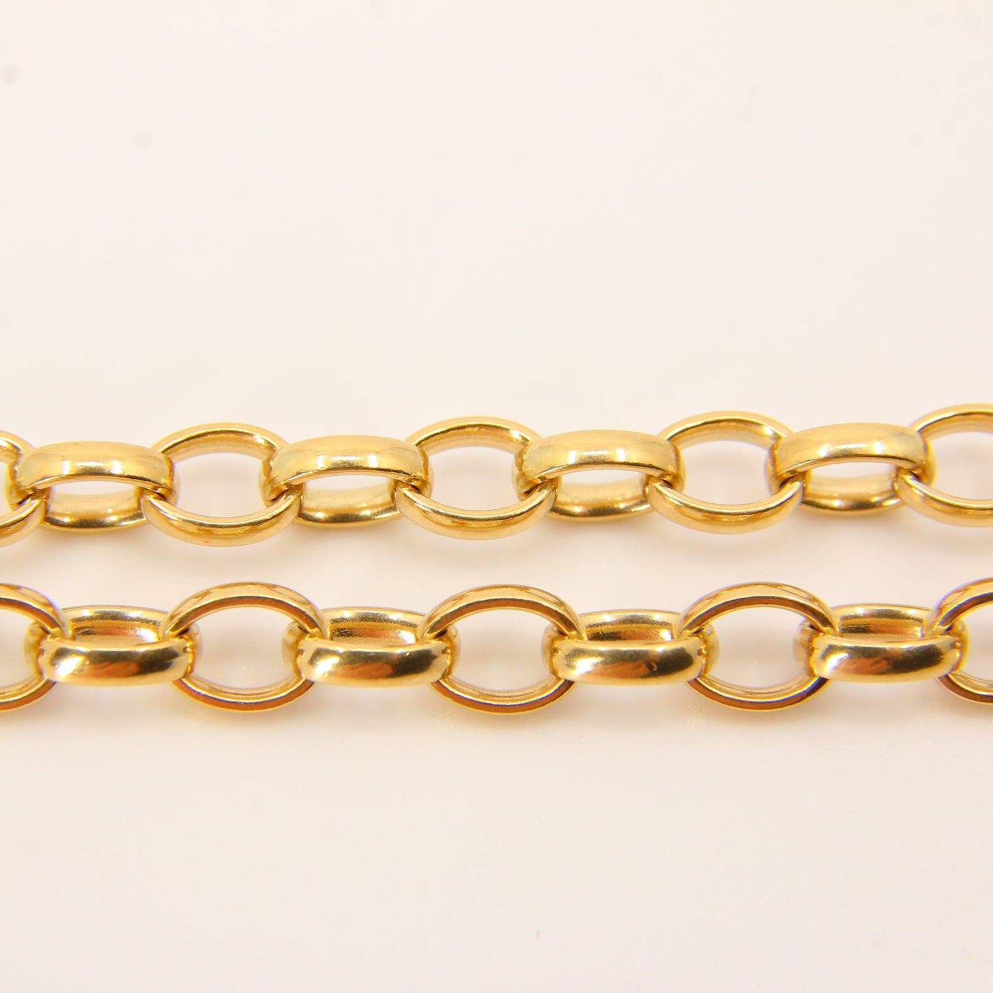 Vintage  9 Carat Gold Belcher Chain Necklace Hallmarked