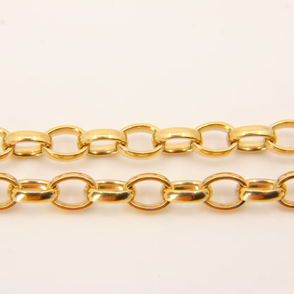 Vintage  9 Carat Gold Belcher Chain Necklace Hallmarked