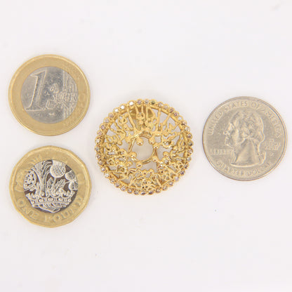 Vintage 18ct Hallmarked Stuart Devlin “The People” Yellow Gold & Diamond Clip-On Earrings