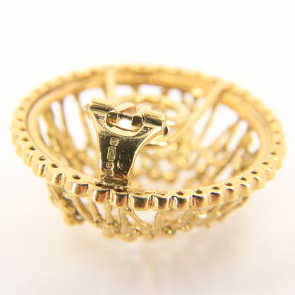 Vintage 18ct Hallmarked Stuart Devlin “The People” Yellow Gold & Diamond Clip-On Earrings