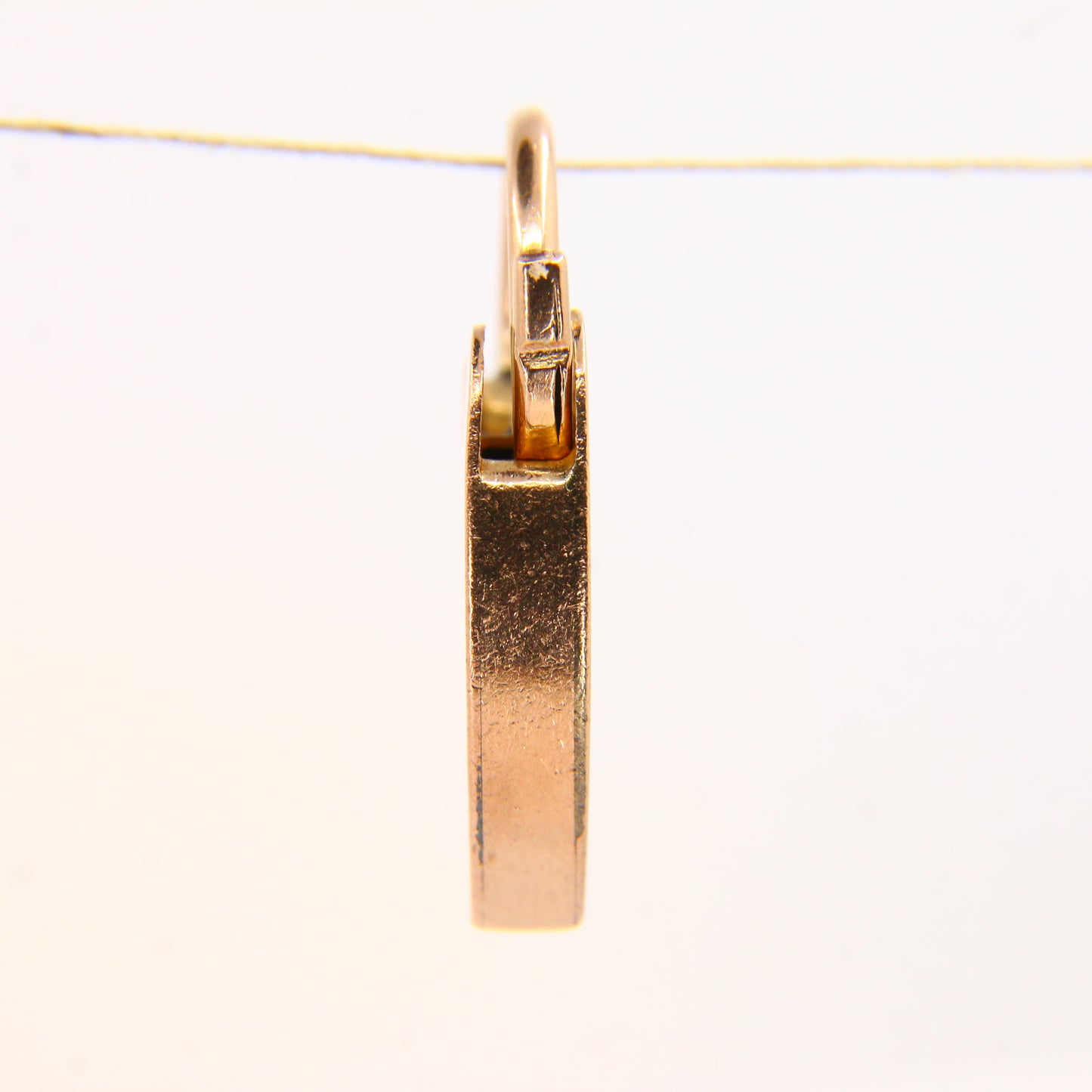 Vintage 9ct Gold Heart Lock Charm – Solid 9 Carat Yellow Gold