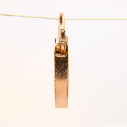 Vintage 9ct Gold Heart Lock Charm – Solid 9 Carat Yellow Gold