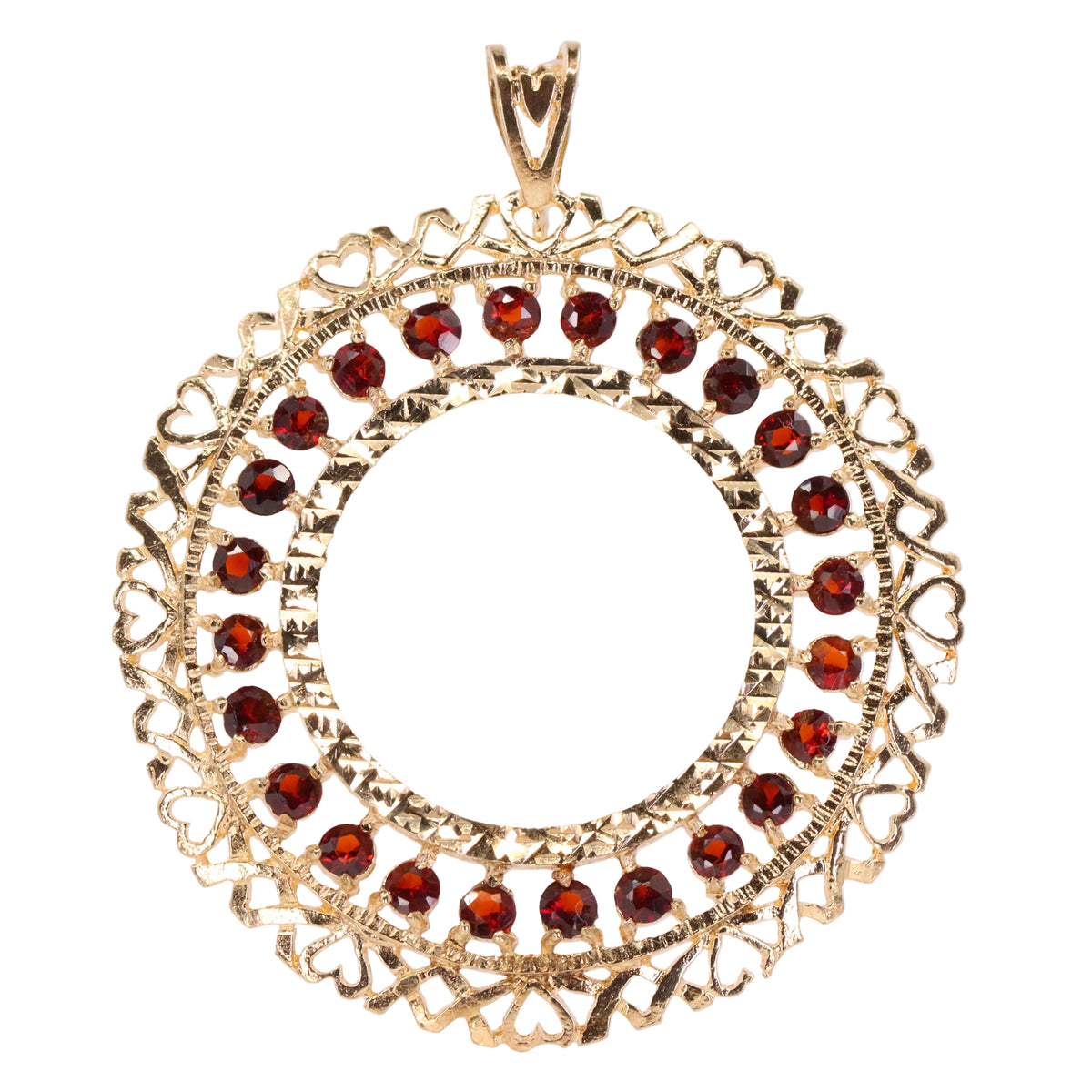 Vintage 9ct Yellow Gold Hallmarked Full Sovereign Coin Frame Display Pendant