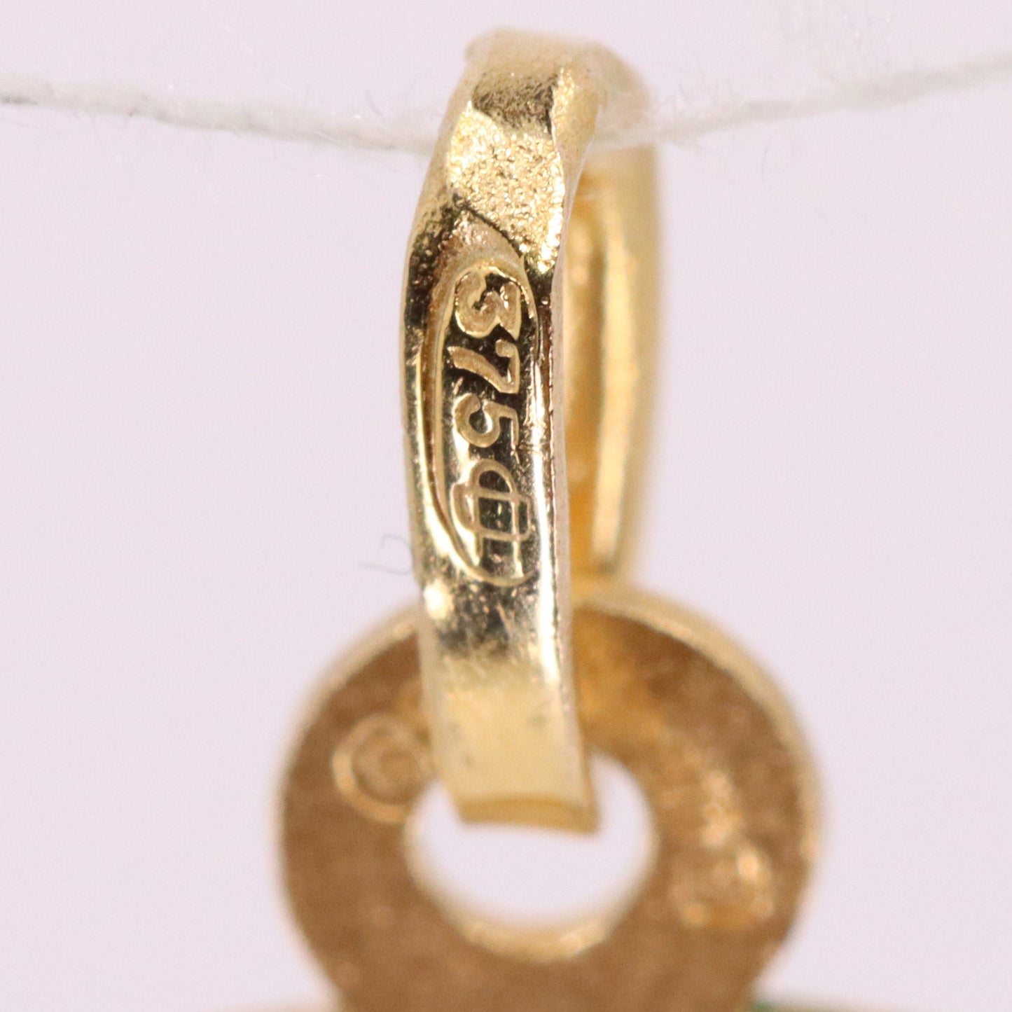 Vintage 9ct Hallmarked Gold Double Sided St Christopher Charm Travel Pendant