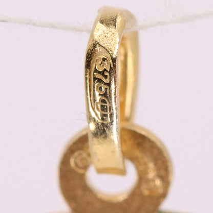 Vintage 9ct Hallmarked Gold Double Sided St Christopher Charm Travel Pendant