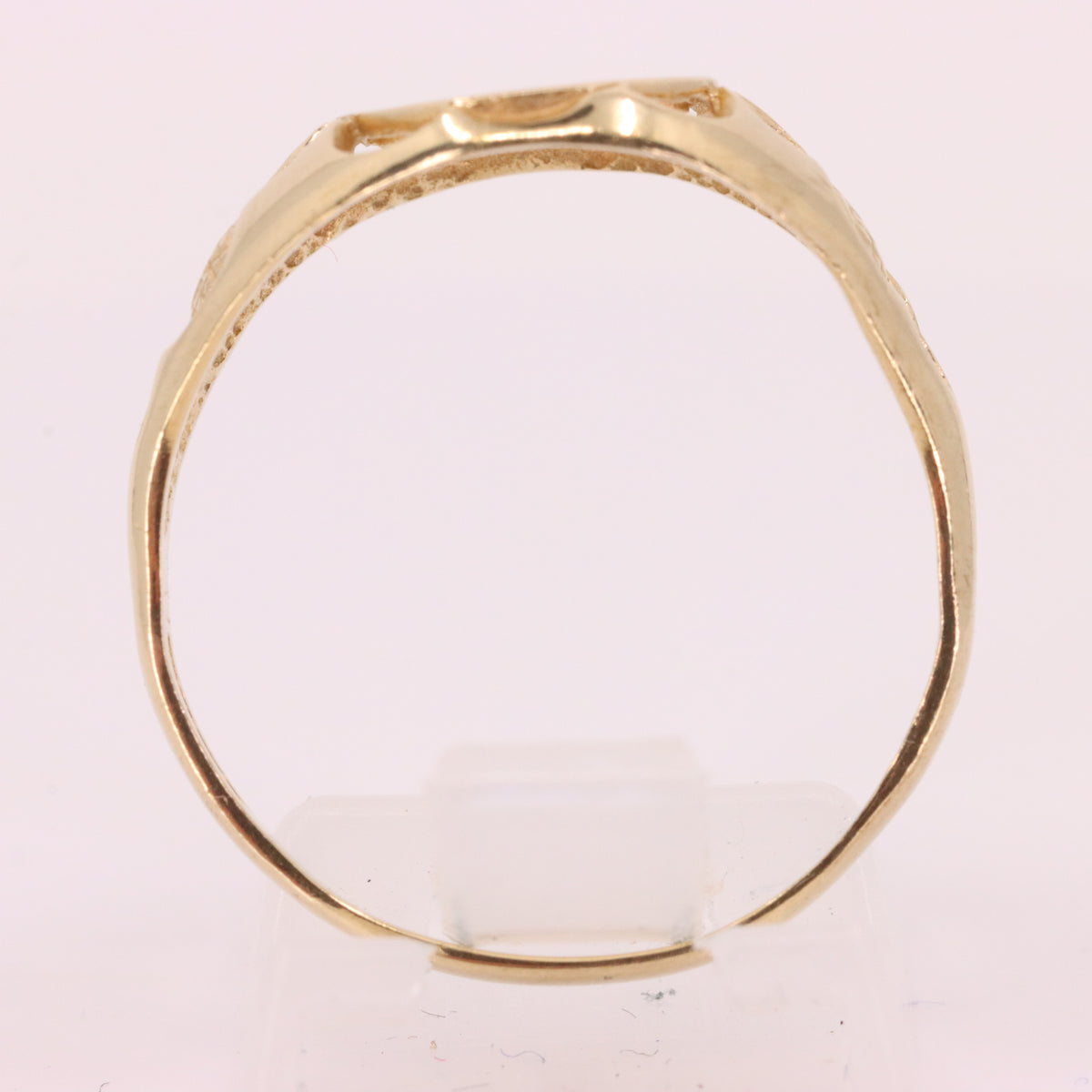 Vintage 9ct Hallmarked Yellow Gold Celtic FC Football Ring UK Q1/2 Boxed Gift