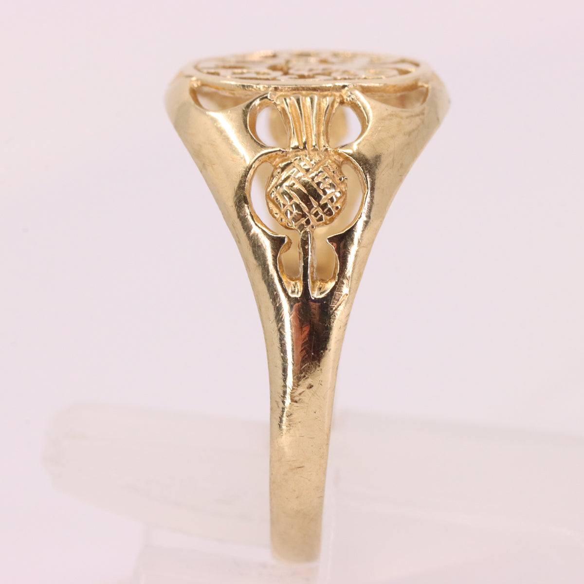 Vintage 9ct Hallmarked Yellow Gold Celtic FC Football Ring UK Q1/2 Boxed Gift