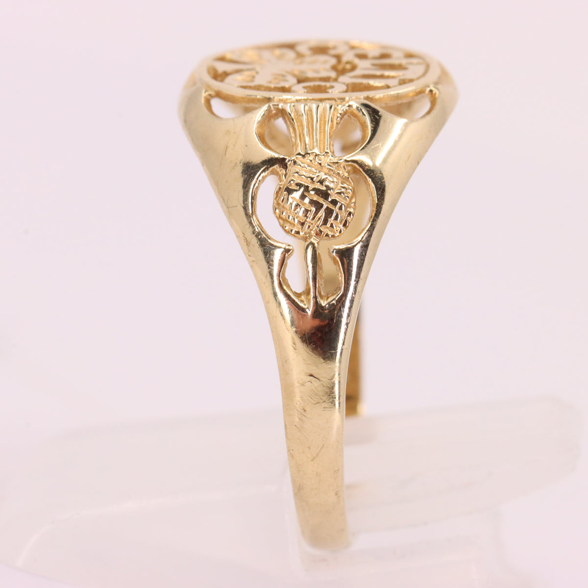 Vintage 9ct Hallmarked Yellow Gold Celtic FC Football Ring UK Q1/2 Boxed Gift