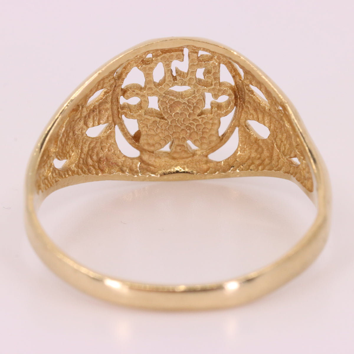 Vintage 9ct Hallmarked Yellow Gold Celtic FC Football Ring UK Q1/2 Boxed Gift