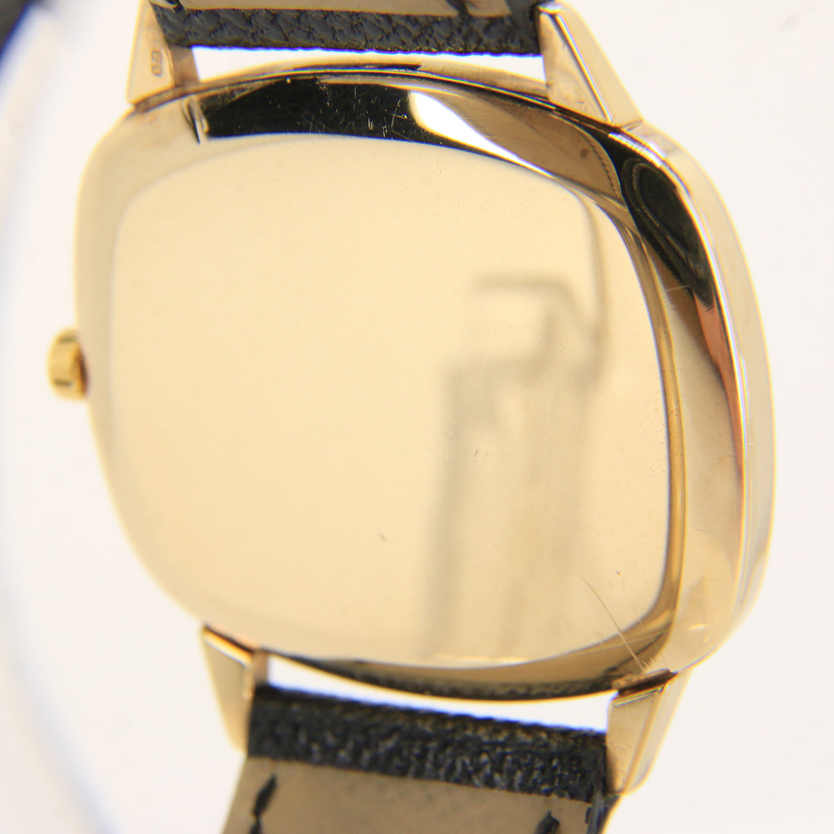 Vintage 9ct Gold Omega Wristwatch Leather Strap Cal 625 Unisex 1975 Hallmarked