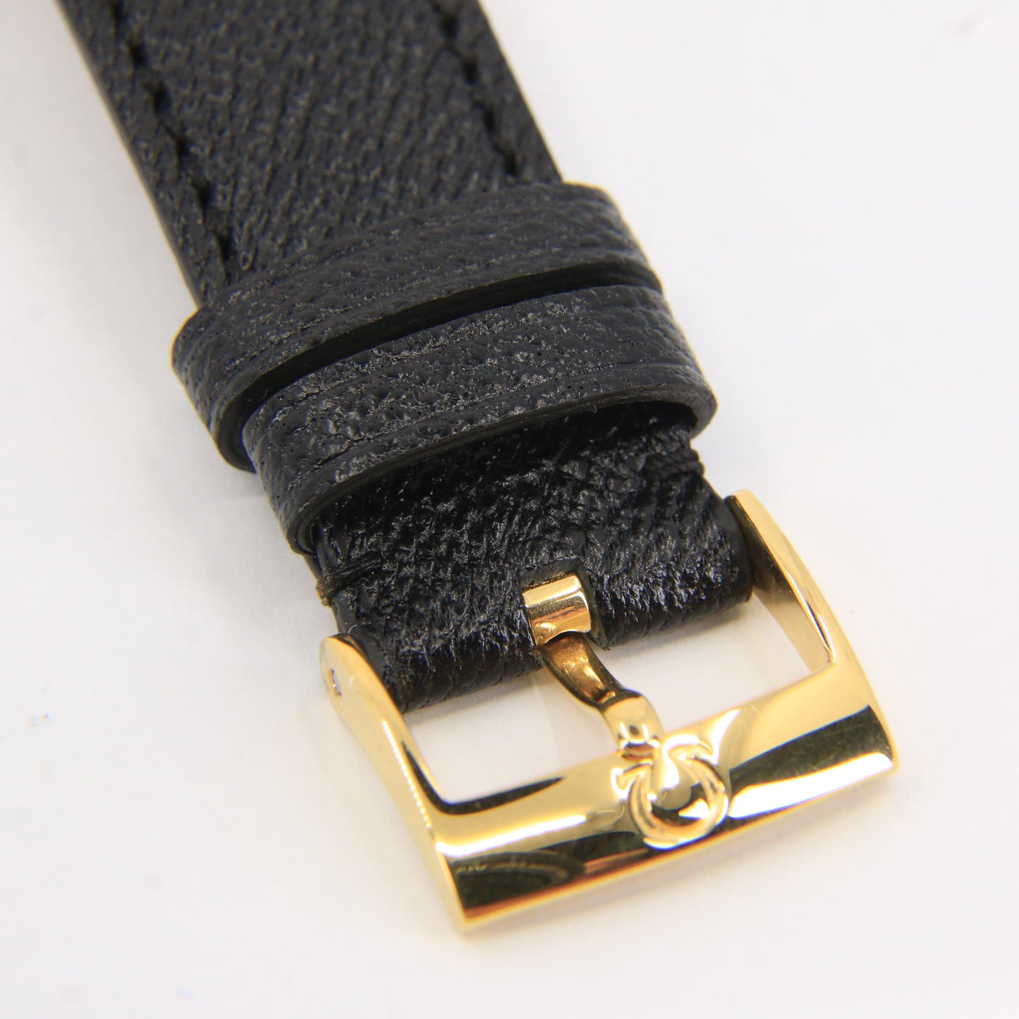 Vintage 9ct Gold Omega Wristwatch Leather Strap Cal 625 Unisex 1975 Hallmarked