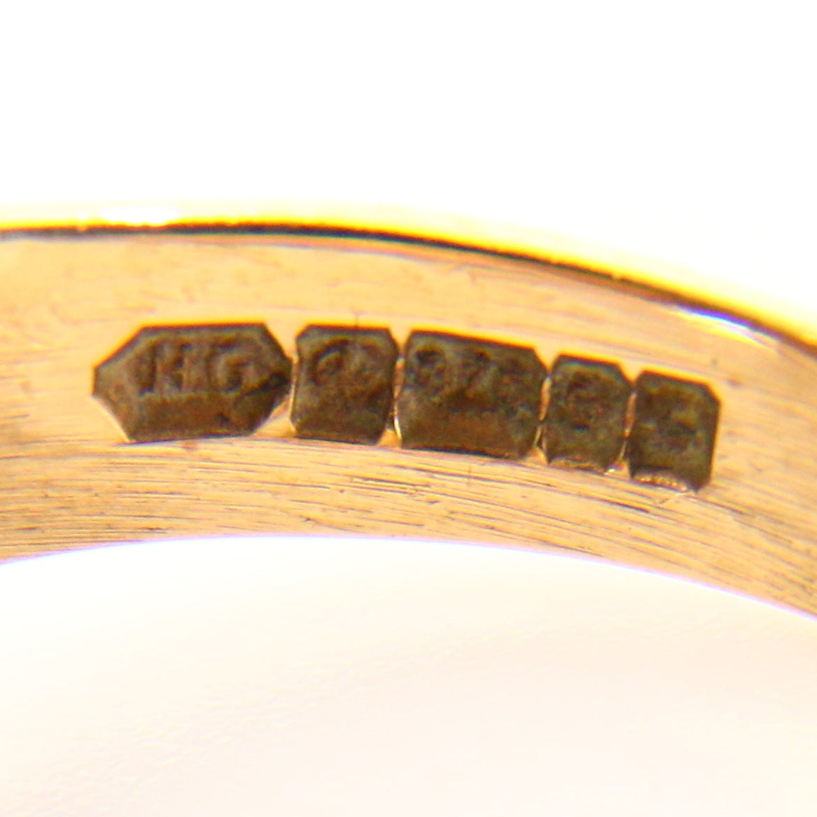 Vintage 9ct Gold Masonic Ring – Blue Enamel – UK T½ – Hallmarked Solid Gold