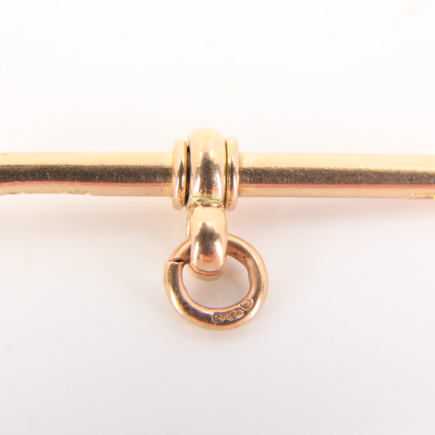 Antique 9ct Hallmarked Gold Albert Chain Swivel T Bar Pendant Charm Jewellery Finding