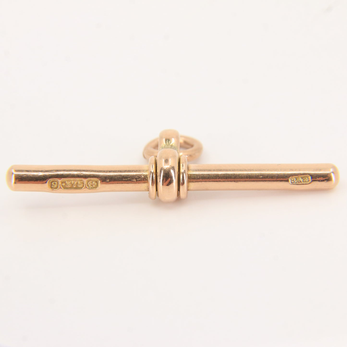 Antique 9ct Hallmarked Gold Albert Chain Swivel T Bar Pendant Charm Jewellery Finding