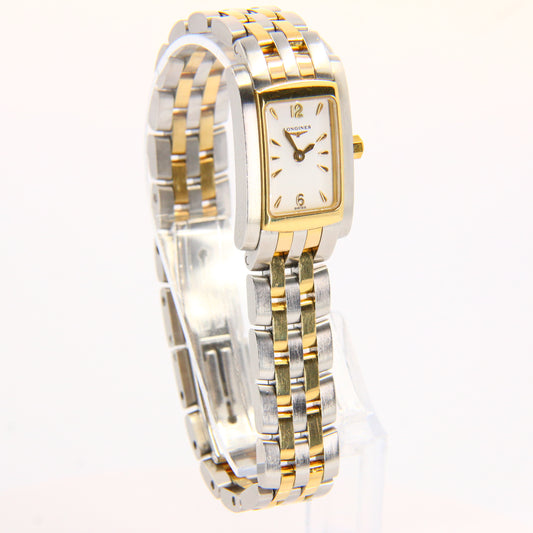 Vintage Longines Dolce Vita Woman's Wristwatch L5.171.5 Steel & 18ct Gold Ladies Watch Boxed Gift