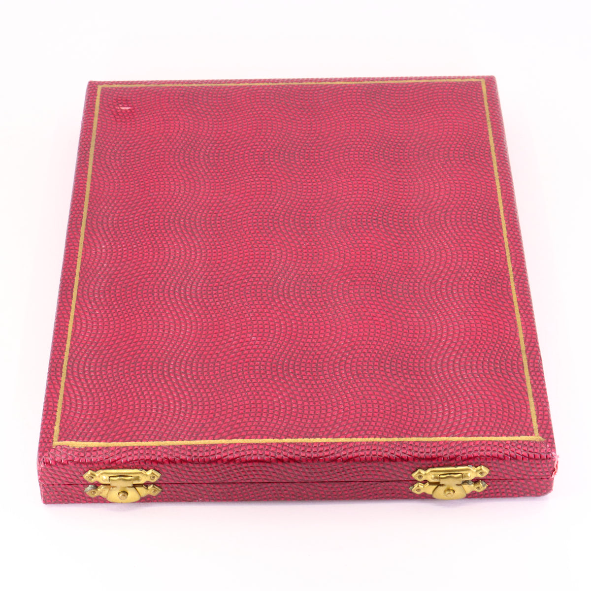 Vintage 9ct Hallmarked Gold 18 inch Collette Waudby Garnet Drop Designer Necklace Boxed