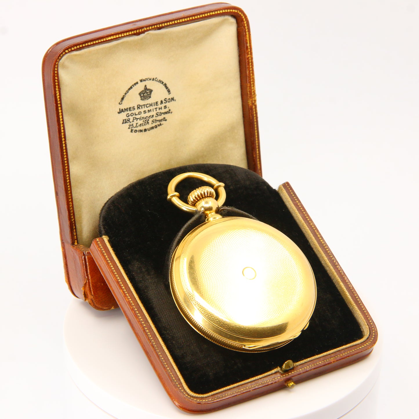 Antique 18 Carat Full Hunter Pocket Watch 1885 Jürgensen Denmark Boxed Working