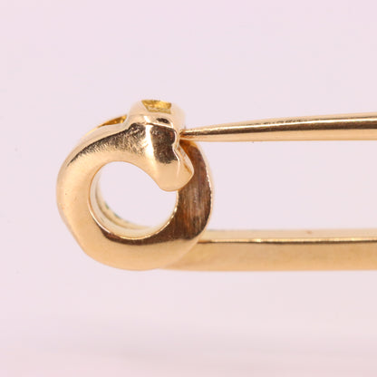 Antique 15ct Yellow Gold Sapphire Smoky Quartz Spider Brooch Safety Chain Boxed