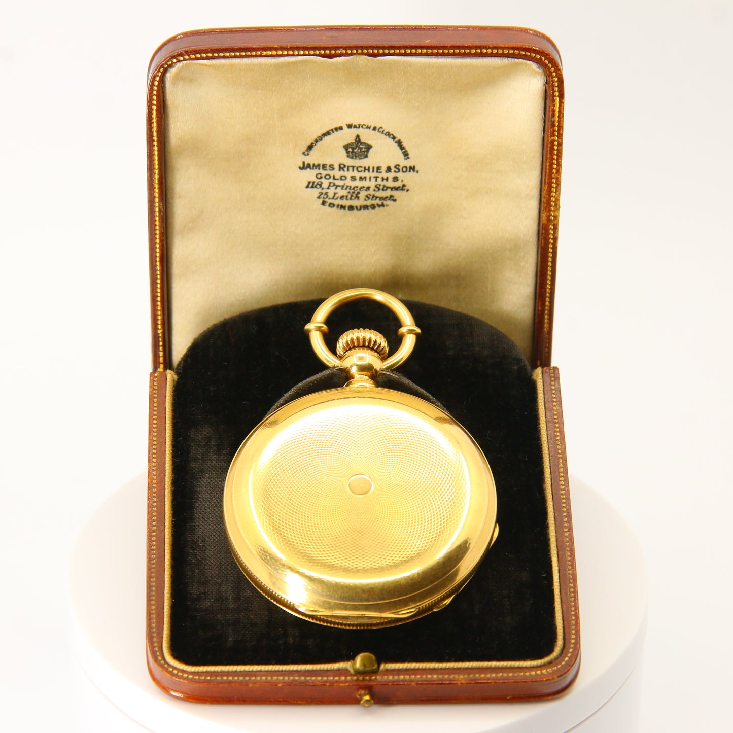 Antique 18 Carat Full Hunter Pocket Watch 1885 Jürgensen Denmark Boxed Working