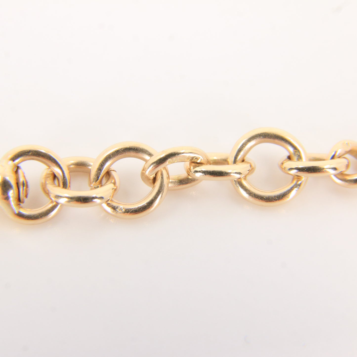 Antique 9ct Hallmarked Yellow Gold 4 Inch Albert Necklace Extender Dog Clip Ends