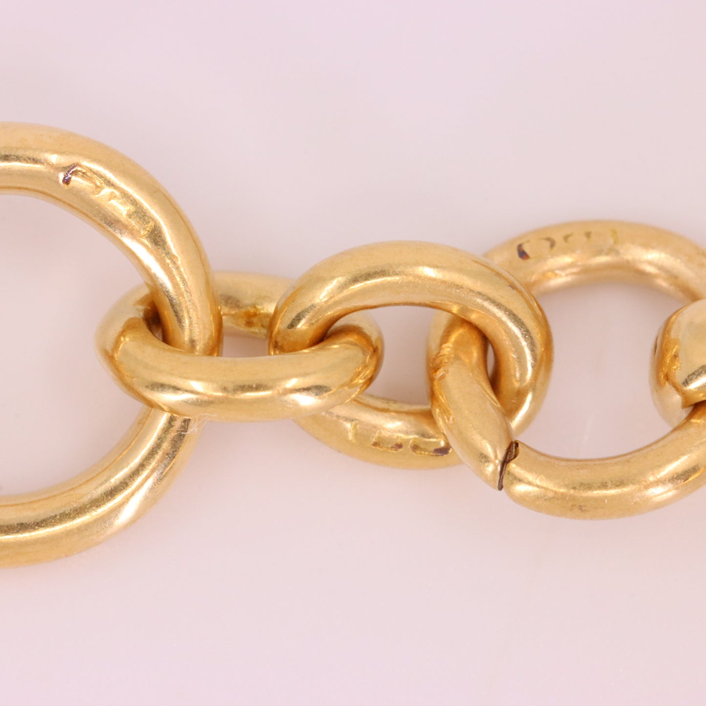 Antique 18ct Hallmarked 2.2 Inch Gold Swivel Dog Clip T Bar Albert Chain Extender Pendant