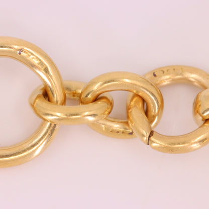 Antique 18ct Hallmarked 2.2 Inch Gold Swivel Dog Clip T Bar Albert Chain Extender Pendant