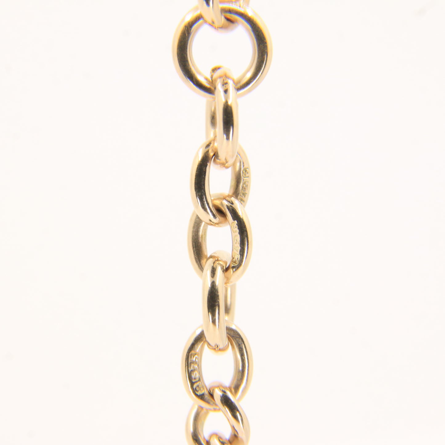 Antique 9ct Hallmarked Yellow Gold 4 Inch Albert Necklace Extender Dog Clip Ends