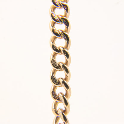 Antique 9ct Hallmarked Yellow Gold 4 Inch Albert Necklace Extender Dog Clip Ends