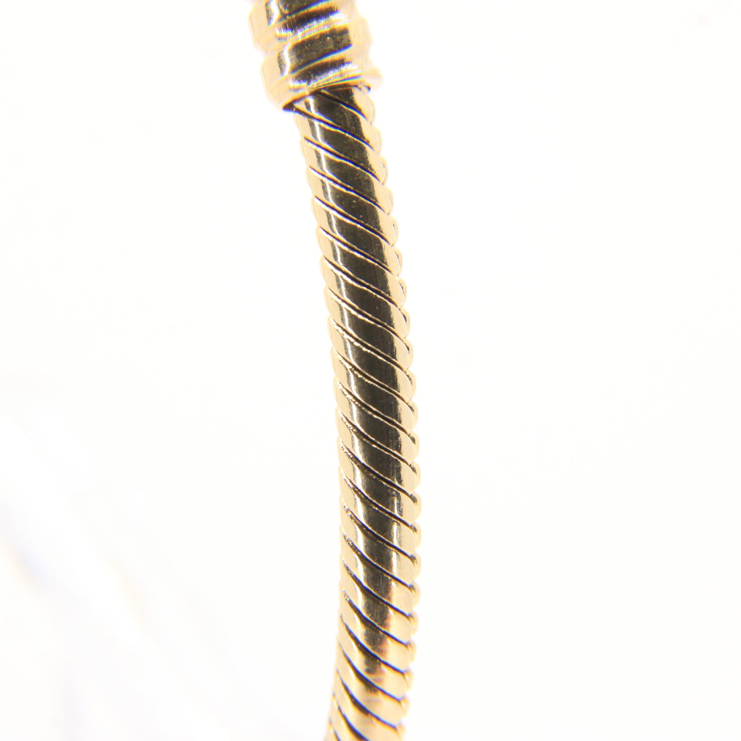 Pandora 14ct Solid Gold Snake Chain Bracelet 19cm Yellow Gold Moments Collection