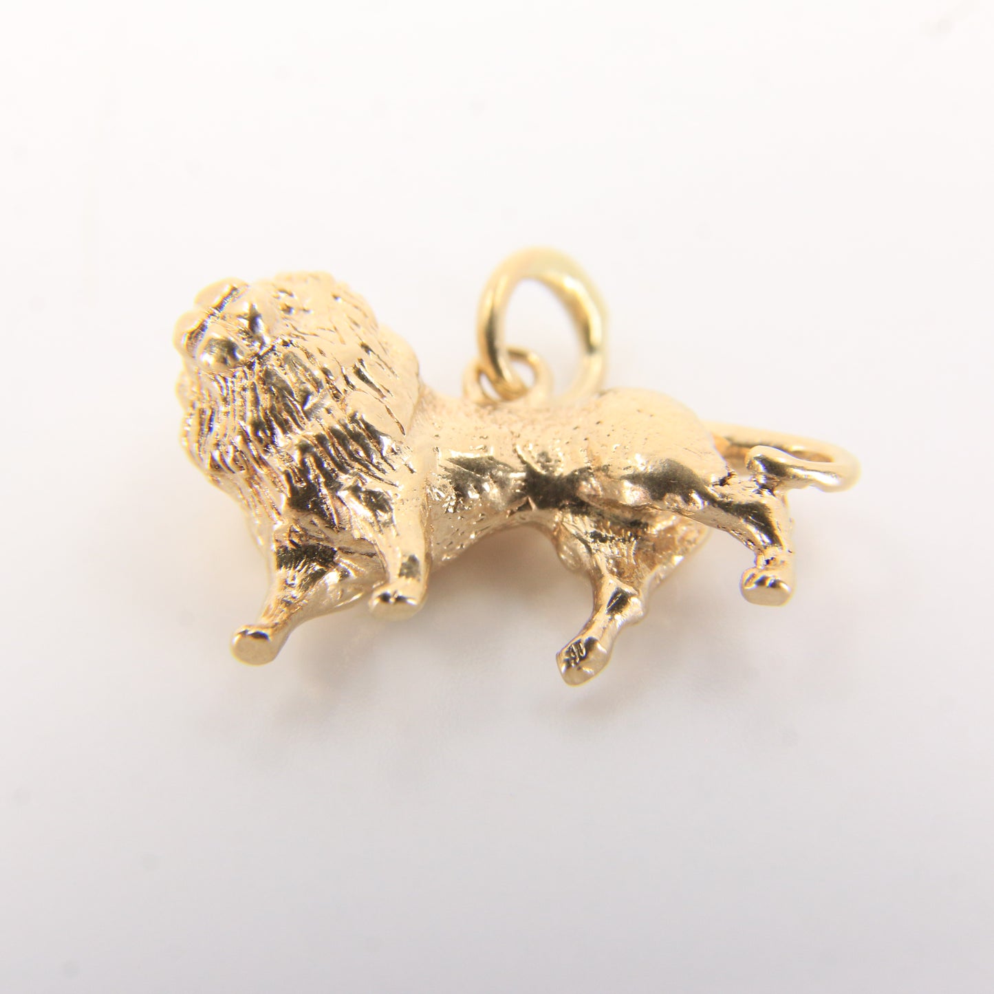 Vintage 9ct Hallmarked Gold Lion Charm Pendant Safari Animal Themed Gift