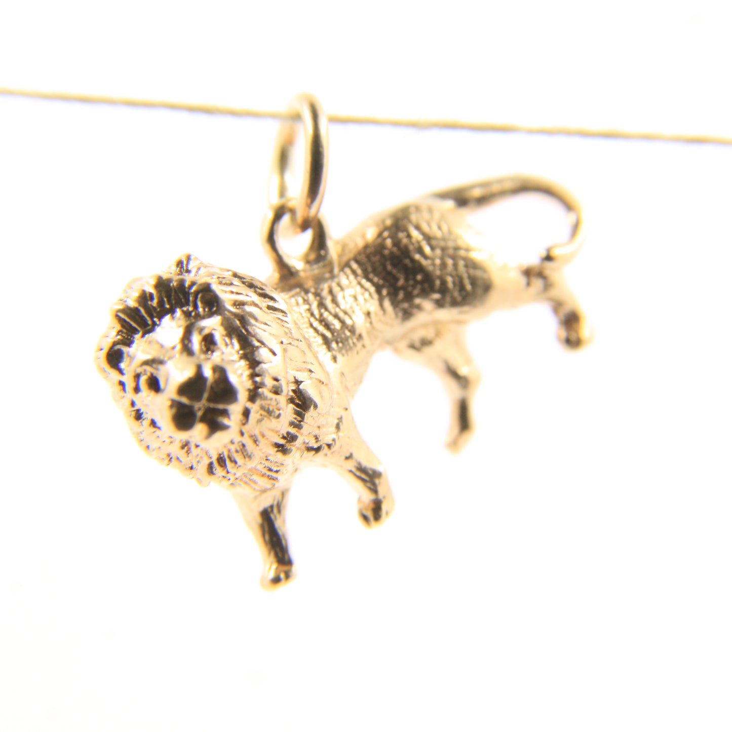 Vintage 9ct Hallmarked Gold Lion Charm Pendant Safari Animal Themed Gift